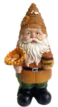 Sunflower Gnome with honey jar