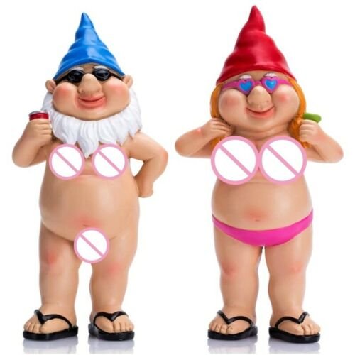 Nude Couple Gnome