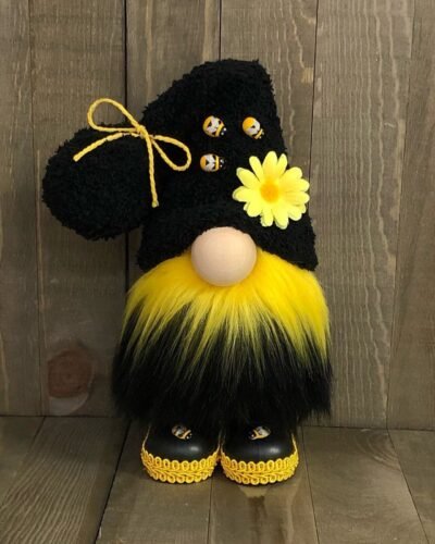 nordic bumble bee striped gnome flower