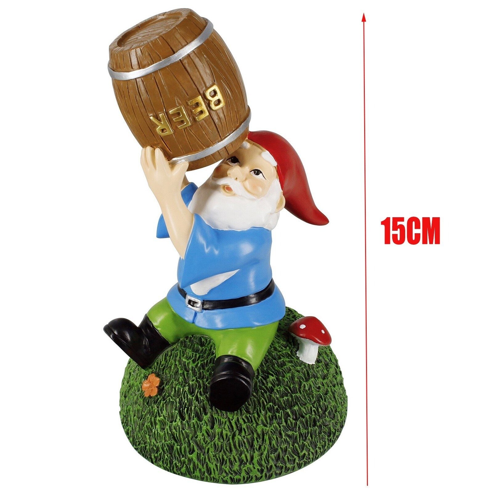 mini drunk garden gnome set