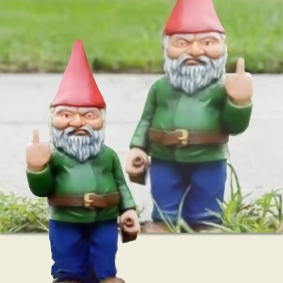 garden gnome elf doll resin ornament
