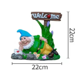 Gnome Reading Book Statue