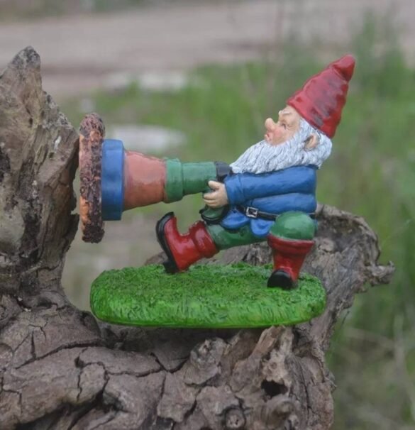Gnome Stuck in Tree