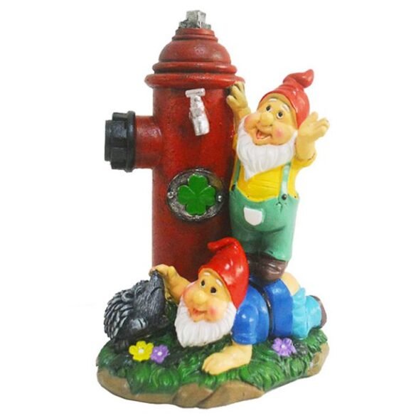 Gnome at Fire Hydrant