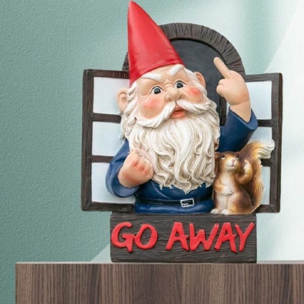 Go Away Gnome with Squirrel | Go Away Garden Gnome