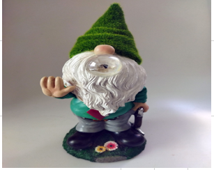 Green Hat Gnome say STOP