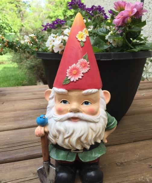 Large Gnome with Shovel