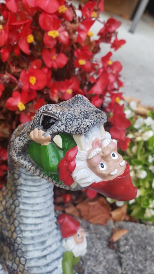 Garden Gnomes with Snake